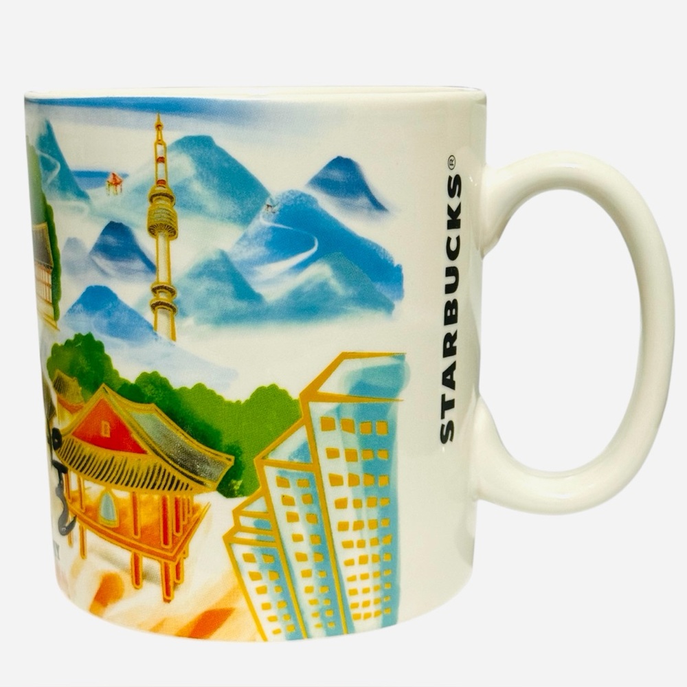 NWT 2012 Starbucks Korea City Mug Collection Seoul Day 16oz Coffee Cup - Picture 2 of 6